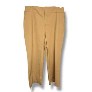 NWOT Fashion to Figure Gabi Fresh Khaki Wide Leg Trousers Size 2